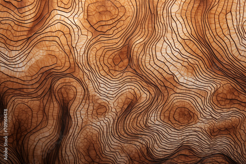 wood texture seen under a microscope with exaggerated contrast created with Generative Ai © Andrii Yablonskyi