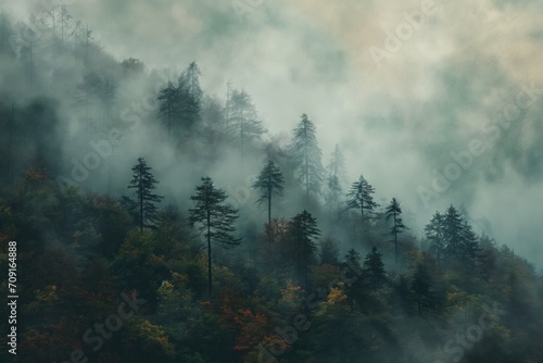 Misty Forest Magic: Atmospheric Landscape Paintings with Textured, Organic Scenery and Mountainous Vistas