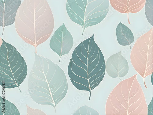 leaf-pattern-illustration-in-minimalist-style-suited-for-wallpaper-employing-pastel-colors