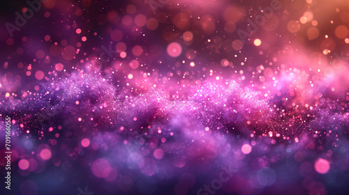 Abstract pink and purple sparkle bokeh background overlay