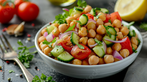 Zesty Chickpea and Vegetable Salad