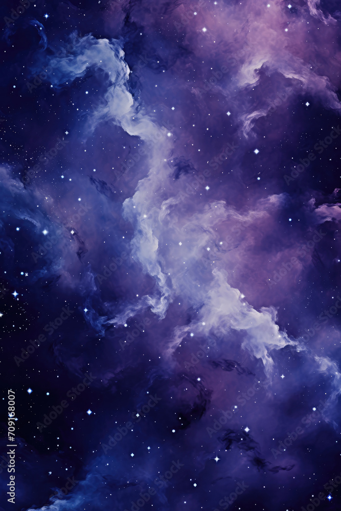 Galactic Nebula with Twinkling Stars Background for Displays, wallpapers, backgrounds