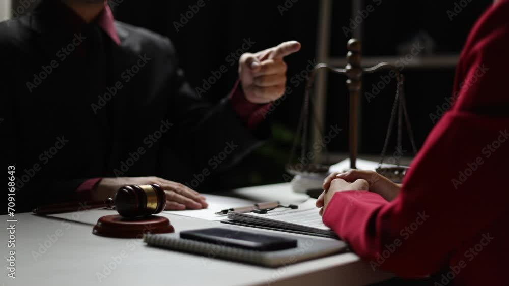 Concept of legal justice, verdict and judgment. Businesswoman stressed after losing court case and going bankrupt. Concept of legal justice, verdict and judgment. Businesswoman stressed after losing court case and going bankrupt.