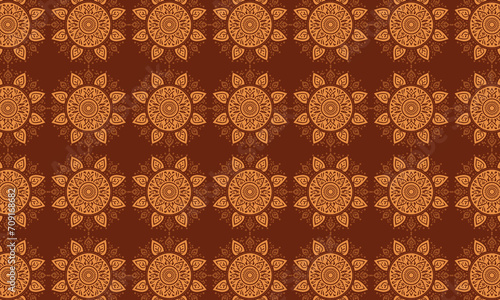 Elevate your designs with a touch of tradition using this intricate brown Bandhani pattern. Perfect for timeless and sophisticated creations.