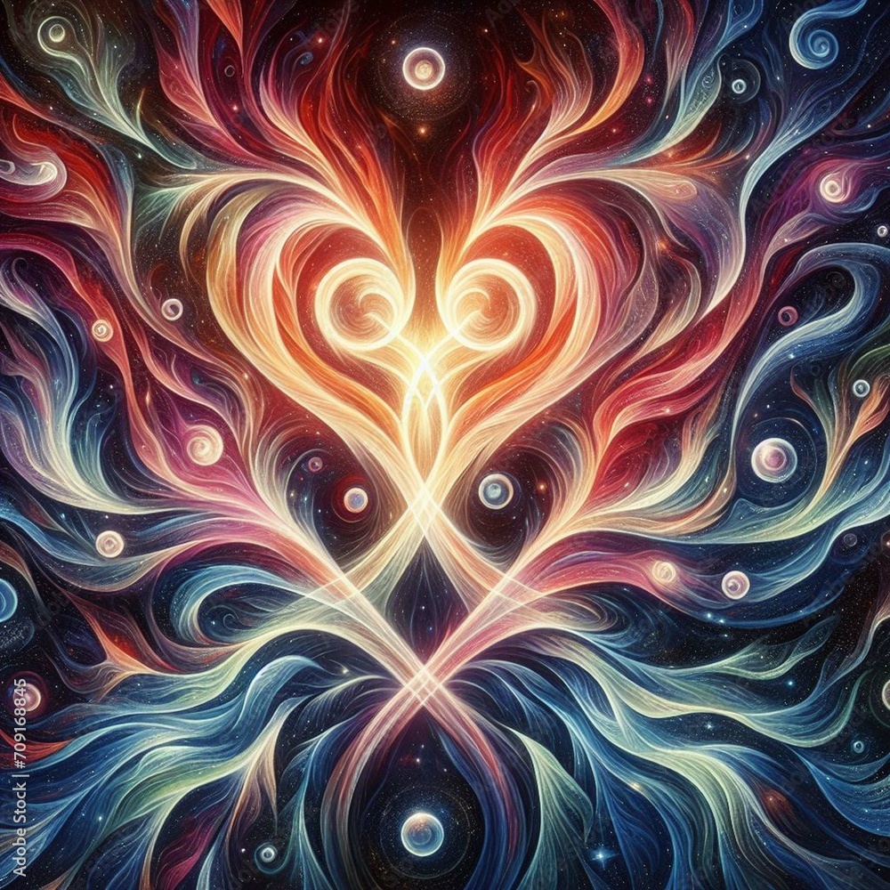 Twin flame couple. Soulmates. The concept of magical, esoteric, tantric, spiritual love. Connection between souls. Illustration for websites and much more. Created using generative ai tools. Twin flame couple. Soulmates. The concept of magical, esoteric, tantric, spiritual love. Connection between souls. Illustration for websites and much more. Created using generative ai tools.