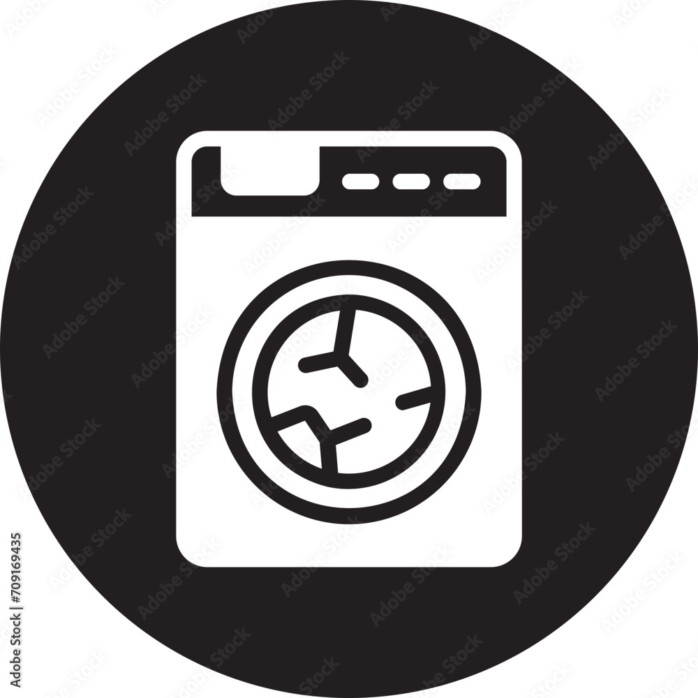 washing machine glyph icon washing machine glyph icon