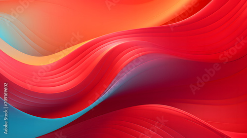 A seamless abstract vibrant multicolor texture background with elegant swirling curves in a wave pattern, set against a bright fullcolor material background. © jex