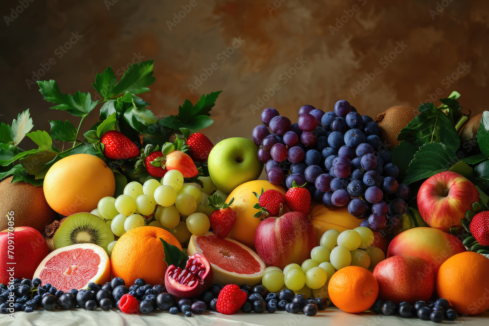 Beautiful display of fruits Beautiful display of fruits