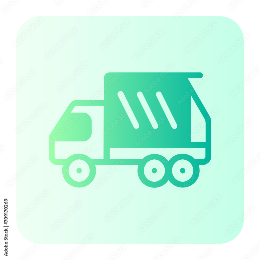 garbage truck gradient icon garbage truck gradient icon