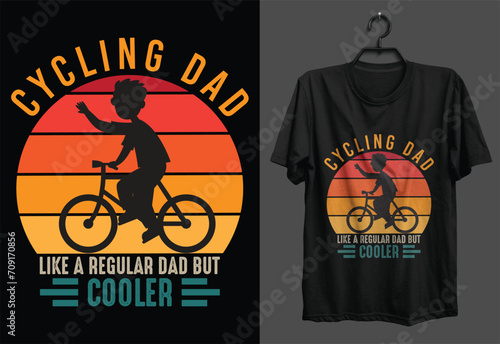 dad cycling t-shirt desing