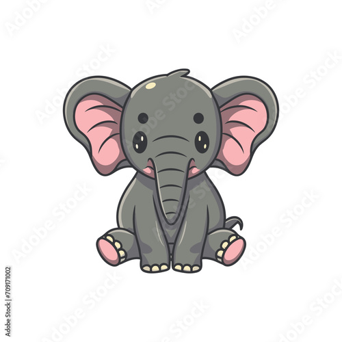 elephant cartoon with sign