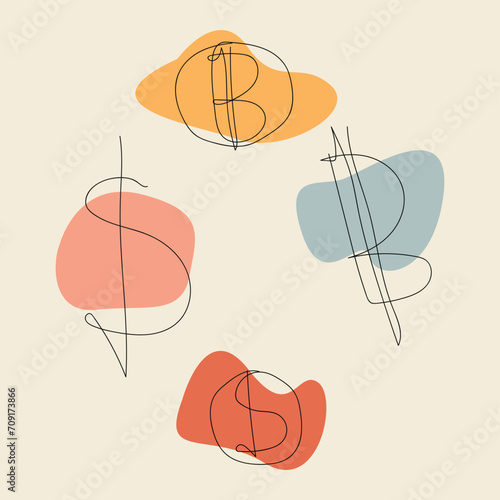 Profit Lineart Design Abstract Illustration