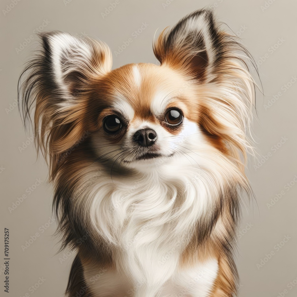 chihuahua on a white background
