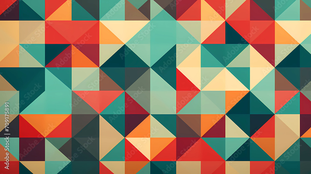 Geometric Harmony: Simple Shapes Pattern Geometric Harmony: Simple Shapes Pattern