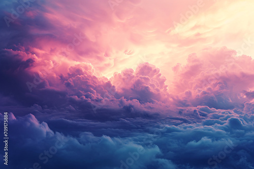 Purple clouds sunset background