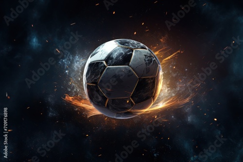 futuristic football game ball