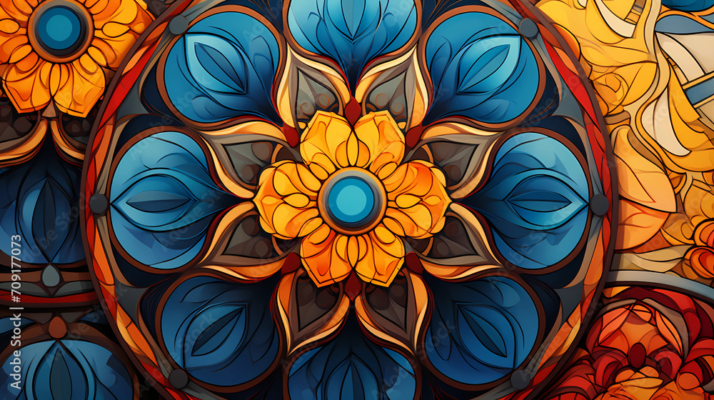 Mesmerizing Pattern in a Symphony of Colors Mesmerizing Pattern in a Symphony of Colors