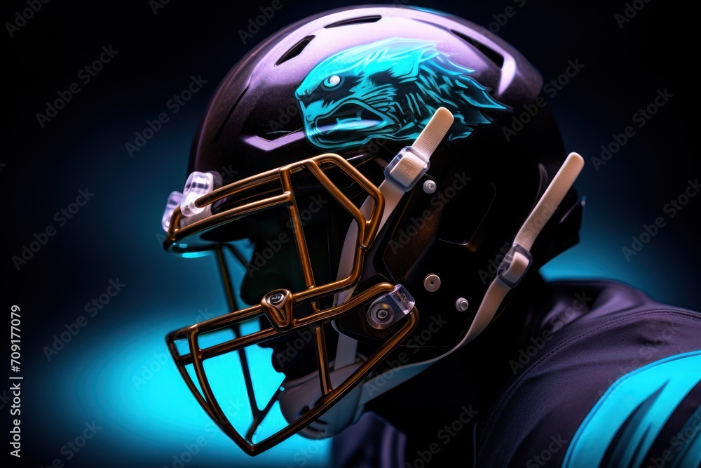 futuristic football game player futuristic football game player