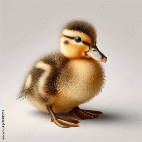 duck isolated on white 