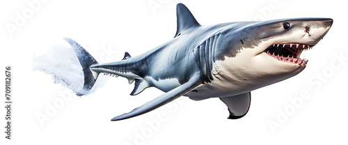 great shark on a transparent background  PNG is easy to use.