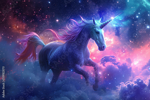 A unicorn in space © Dennis
