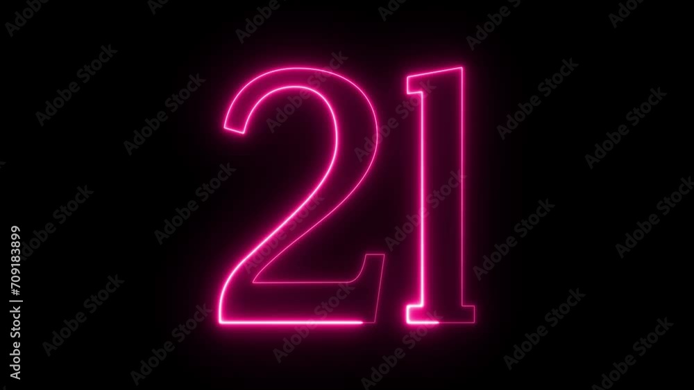 Number on Neon loop animation. frame video 4K shiny number, Neon Number Burning Effect, Count Number Number on Neon loop animation. frame video 4K shiny number, Neon Number Burning Effect, Count Number