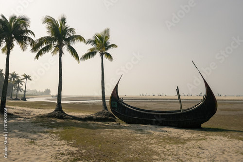 Traditional Bangladeshi boats Inani Cox's Bazar Bangladesh
