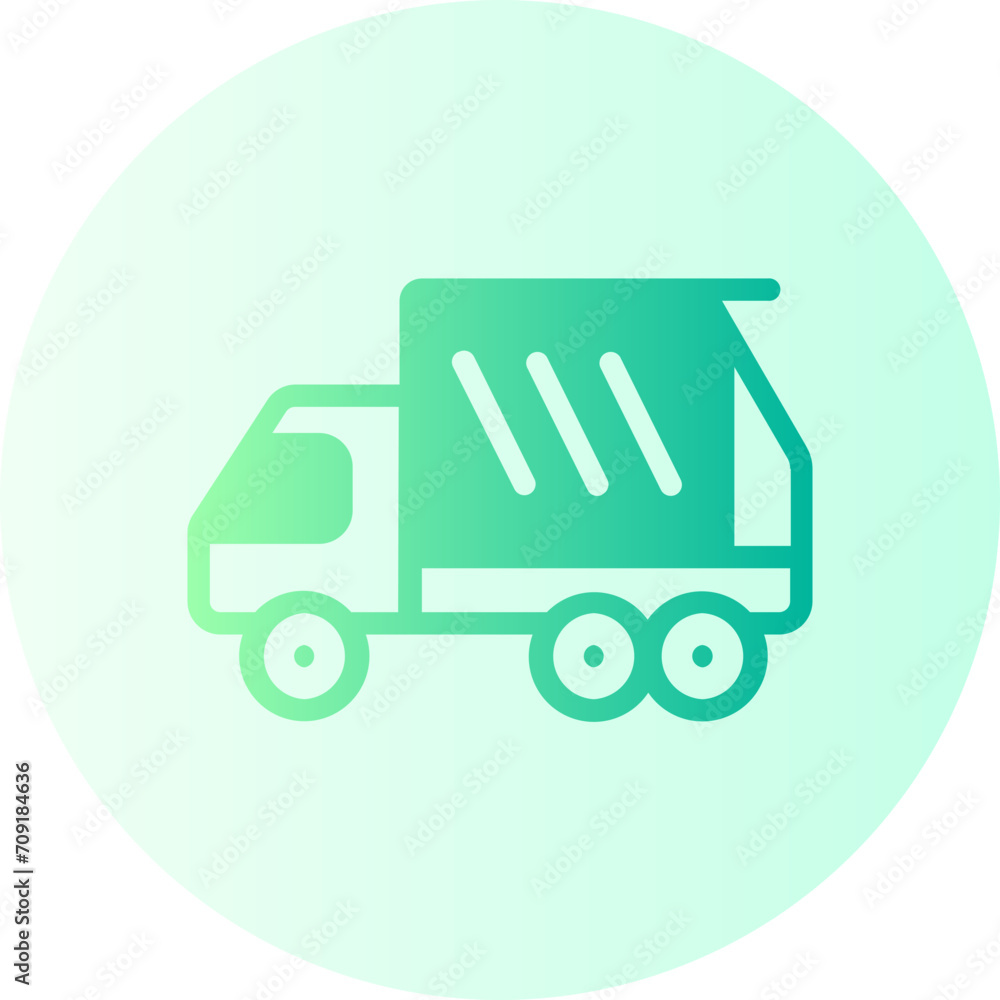 garbage truck gradient icon garbage truck gradient icon
