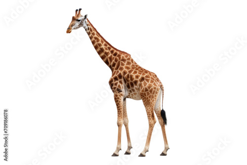 Full-length giraffe isolated