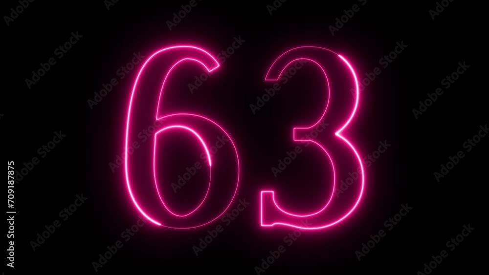Number on Neon loop animation. frame video 4K shiny number, Neon Number Burning Effect, Count Number Number on Neon loop animation. frame video 4K shiny number, Neon Number Burning Effect, Count Number