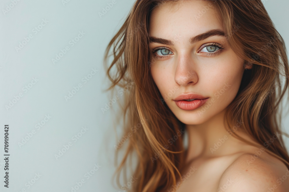 Fototapeta premium Timeless Elegance: Allure of a Woman in a Professional Shot