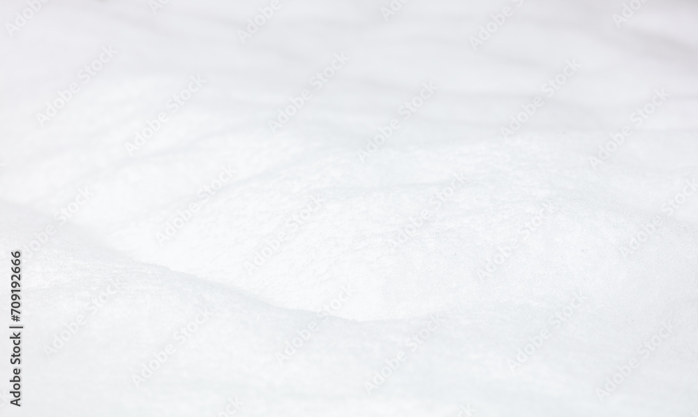 Soft fresh snow surface close-up Soft fresh snow surface close-up