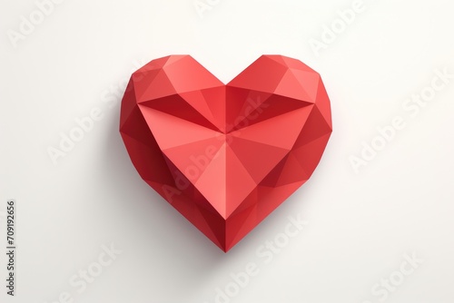Abstract heart shape designed for graphics, bright concept hearts. © chartchai