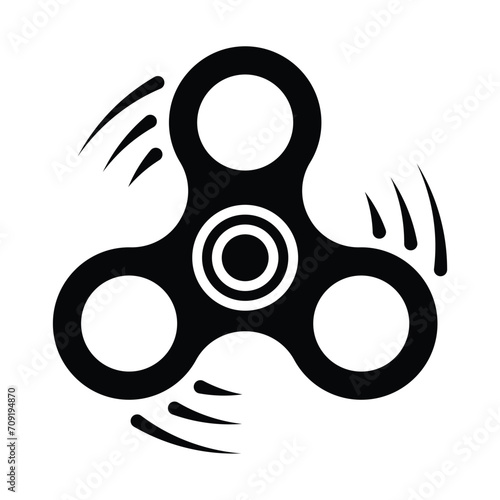fidget spinner icon for graphic and web design