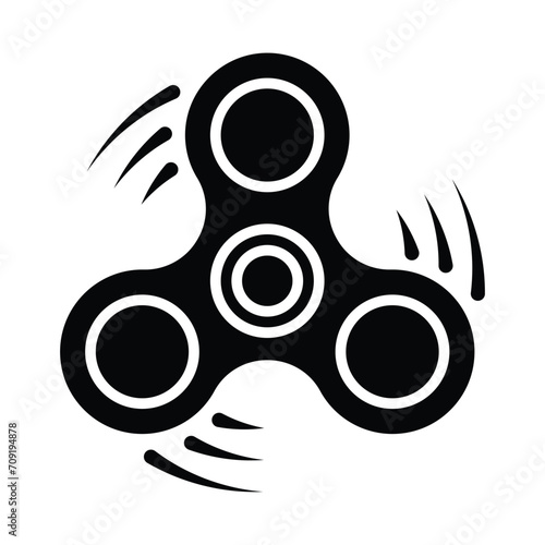 fidget spinner icon for graphic and web design