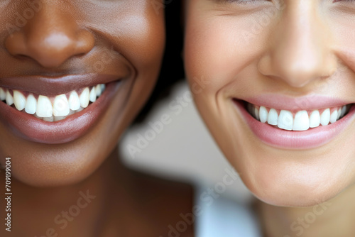 Cultural Contrast: Smiles Uniting Different Backgrounds