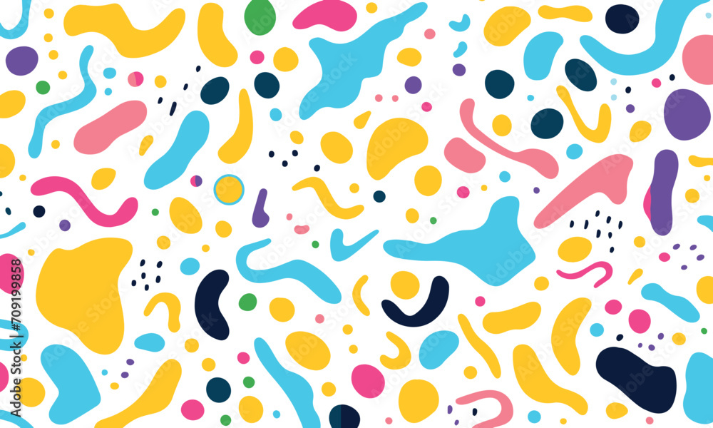 seamless pattern with colorful splashes for wallpaper , texture , footprints isolated background design