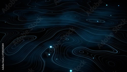 3d abstract digital topographic map, concept background 