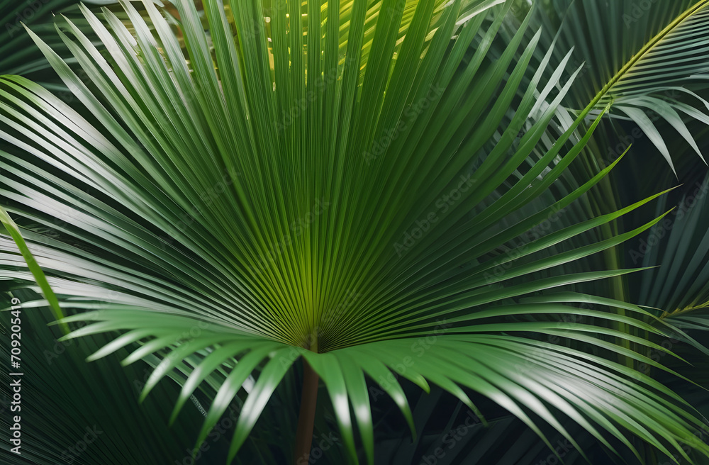 Obraz premium palm tree leaves. 
