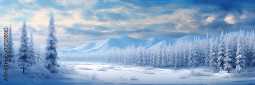 Beautiful winter landscape