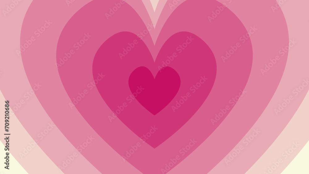 pink heart background with gradient color