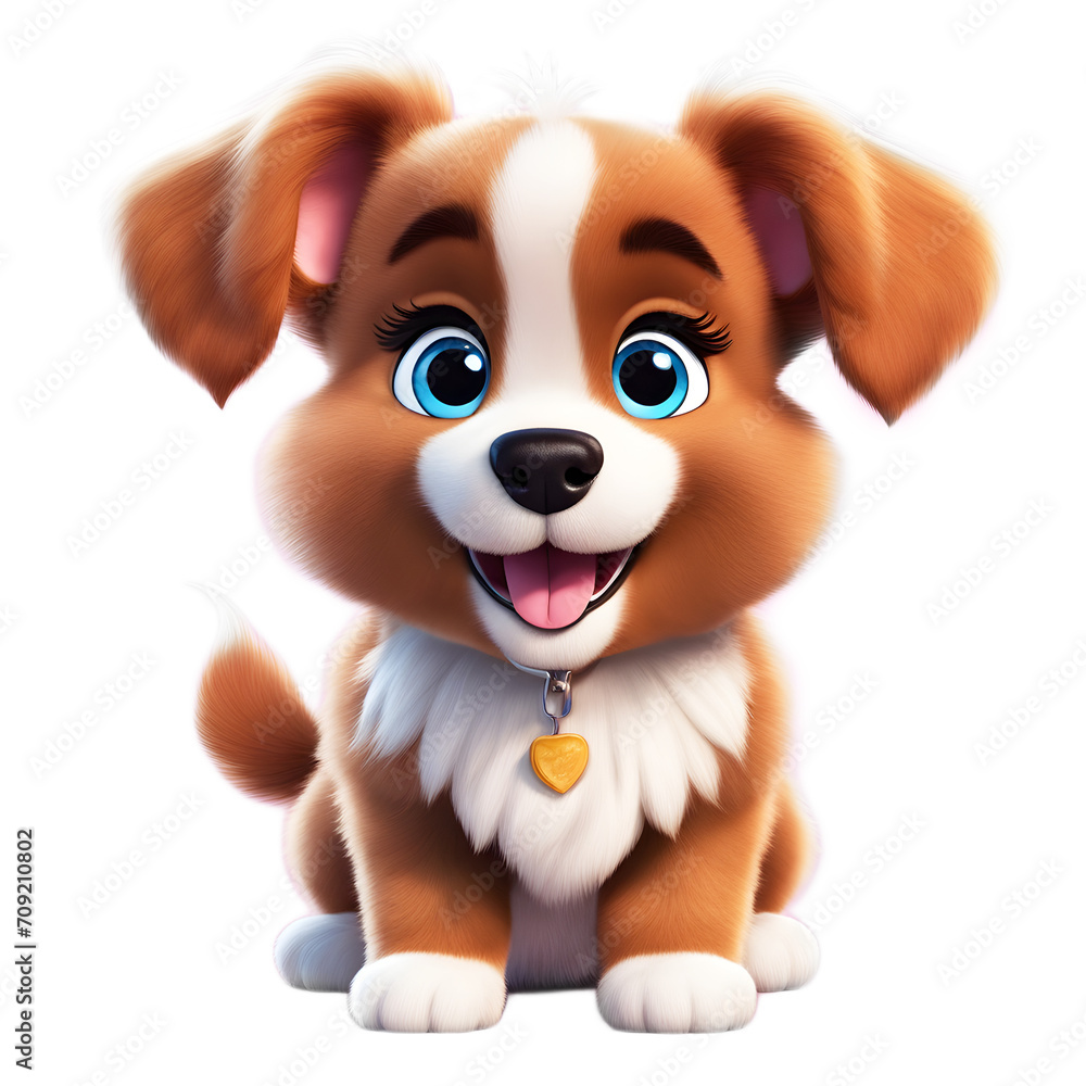 PNG Happy red fluffy brown puppy PNG Happy red fluffy brown puppy