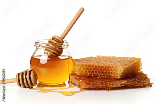 Honey on a light background