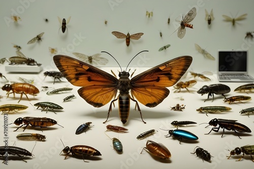 collection of butterflies and insects © Val