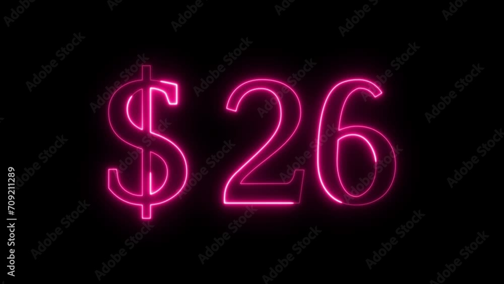 Dollar Number Cash text moves inside a running circle with a loop neon light effect. 4K Dollar Number Cash text moves inside a running circle with a loop neon light effect. 4K