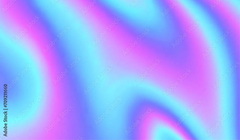 Obraz premium Purple background. Holograph foil texture. Iridescent mirror effect. Holographic glitter backdrop. Rainbow bright gradient. Cute dreamy pattern. Pink blue paper. Sparkle patern. Vector illustration