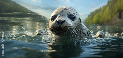 Antarctic Seal created with Generative Ai