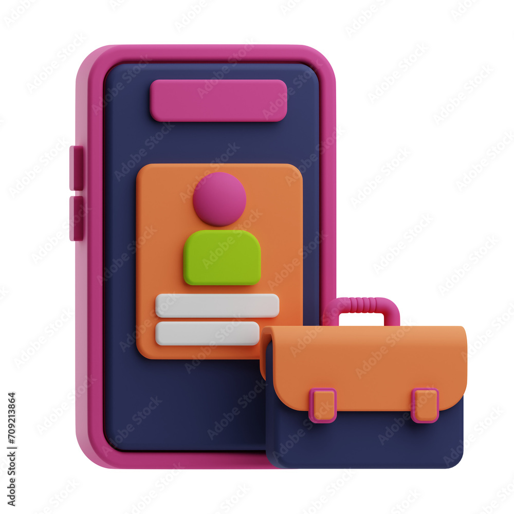 Recruitment Object Employment 3D Illustration Recruitment Object Employment 3D Illustration