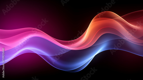 abstract colorful glowing wavy perspective with fractals and curves background 16:9 widescreen wallpapers