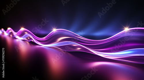 abstract colorful glowing wavy perspective with fractals and curves background 16:9 widescreen wallpapers